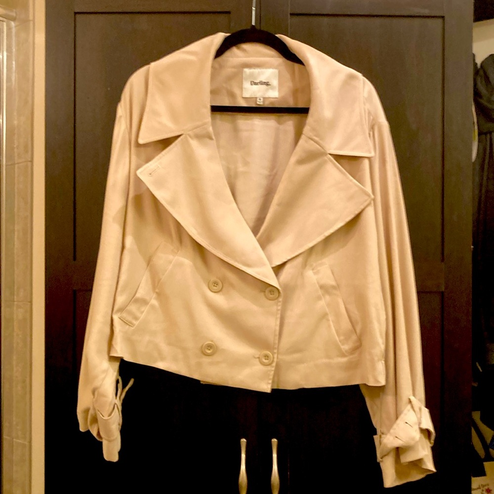 Darling Tan Trench Coat with Classic Lapel